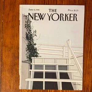 Original 1981 New Yorker magazine cover~artwork